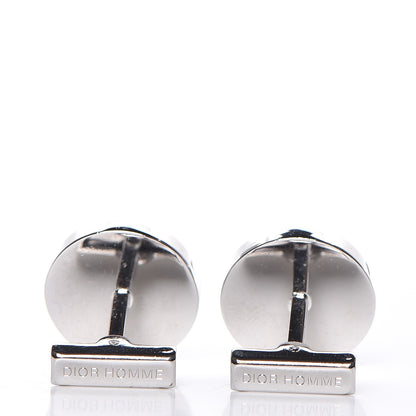 Christian Dior Homme Lacquer Bee Cufflinks Palladium 4 of 7
