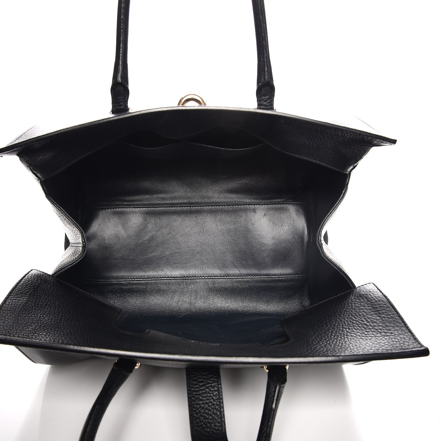 Balenciaga Grained Calfskin M Tube Round Tote Black 5 of 19