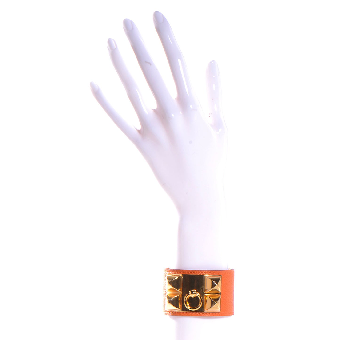 Epsom Collier de Chien CDC Bracelet Orange Large