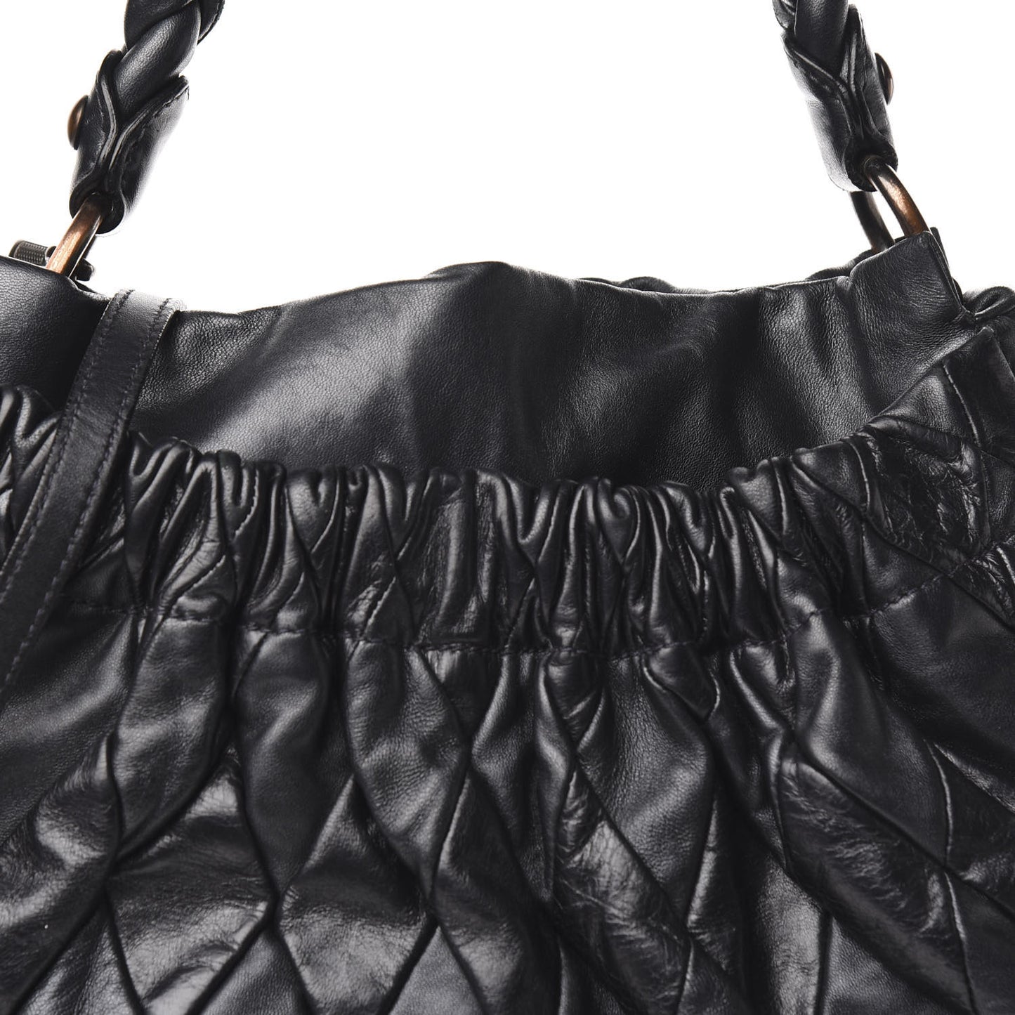 Nappa Matelasse Tote Black