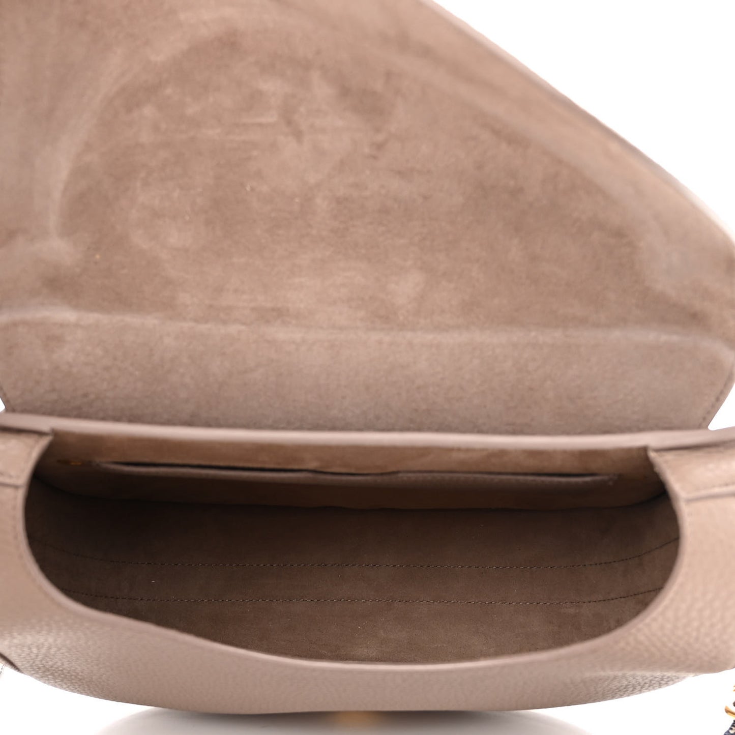 Grained Calfskin Large Bobby Flap Warm Taupe