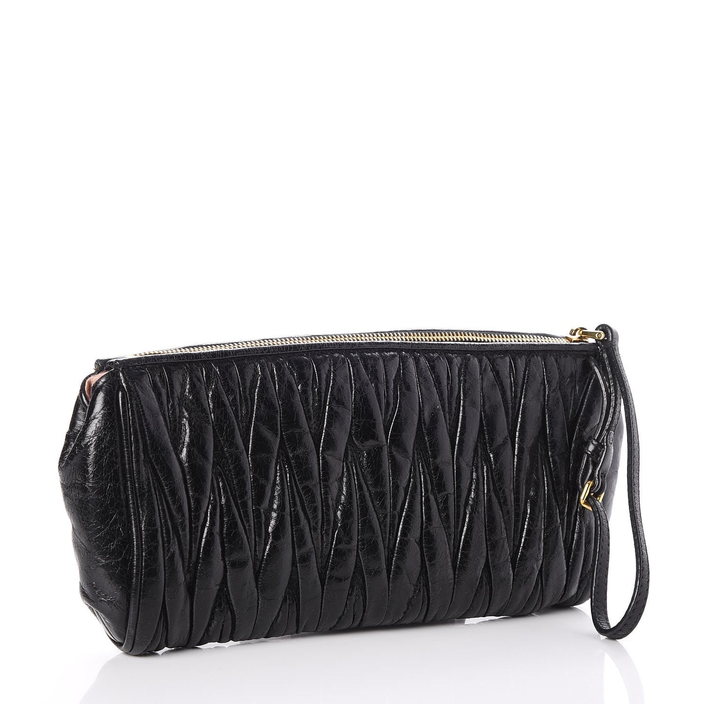 Nappa Matelasse Clutch Nero Black