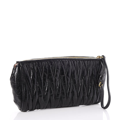 Miu Miu Nappa Matelasse Clutch Nero Black 3 of 8