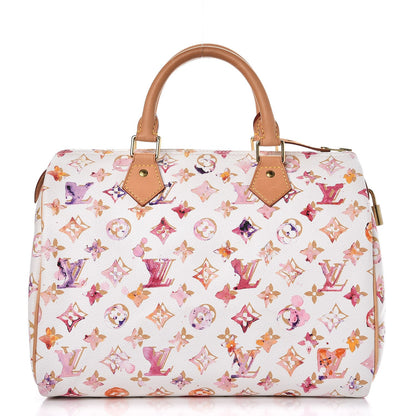 Louis Vuitton Watercolor Aquarelle Speedy 30 White 1 of 11