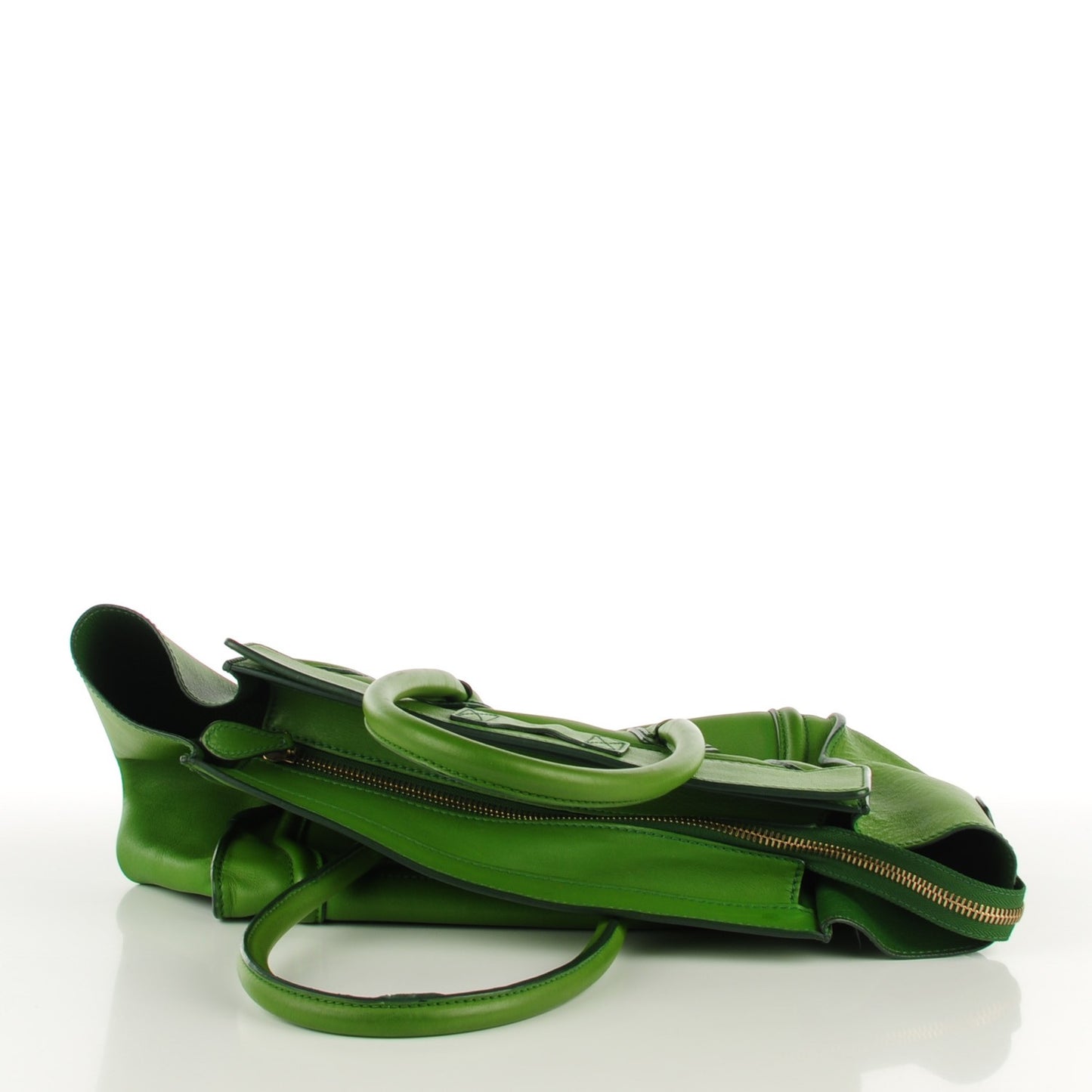 Smooth Calfskin Mini Luggage Green