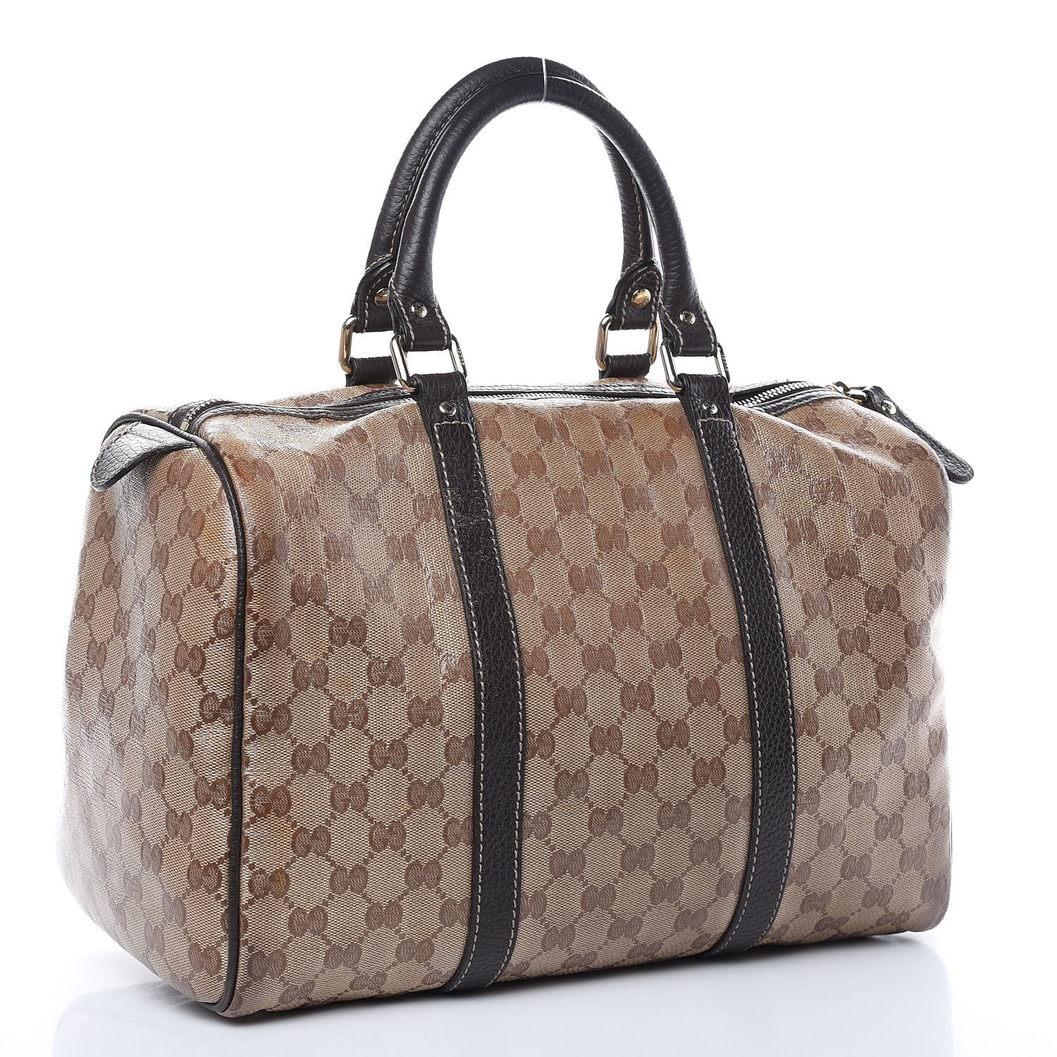 Gucci Crystal Monogram Medium Joy Boston Dark Brown 3 of 17