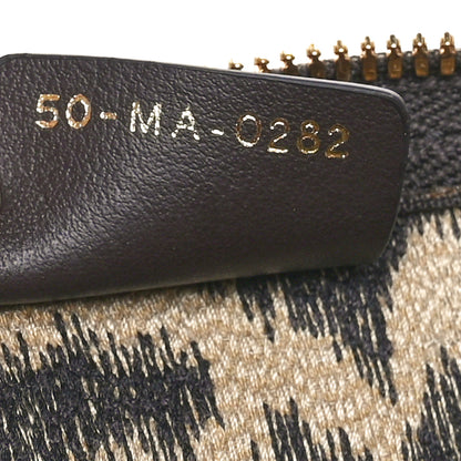 Christian Dior Canvas Leopard Print Cosmetic Pouch Beige 8 of 10