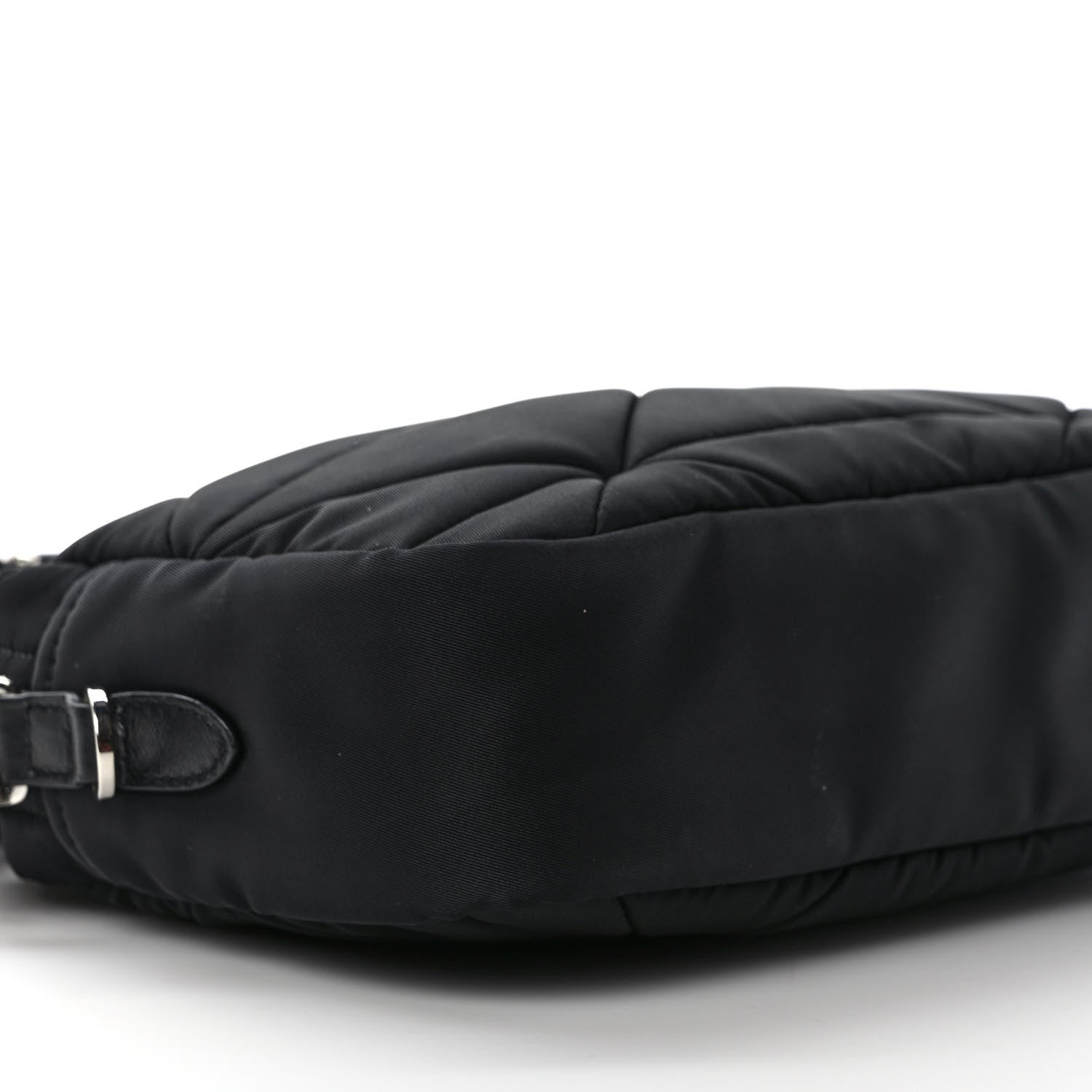 Prada Re-Nylon Triangle Quilted Padded Shoulder Bag Black 8 of 9