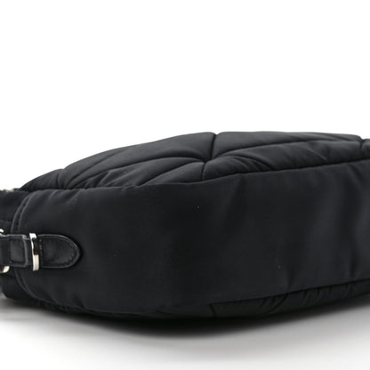 Prada Re-Nylon Triangle Quilted Padded Shoulder Bag Black 8 of 9