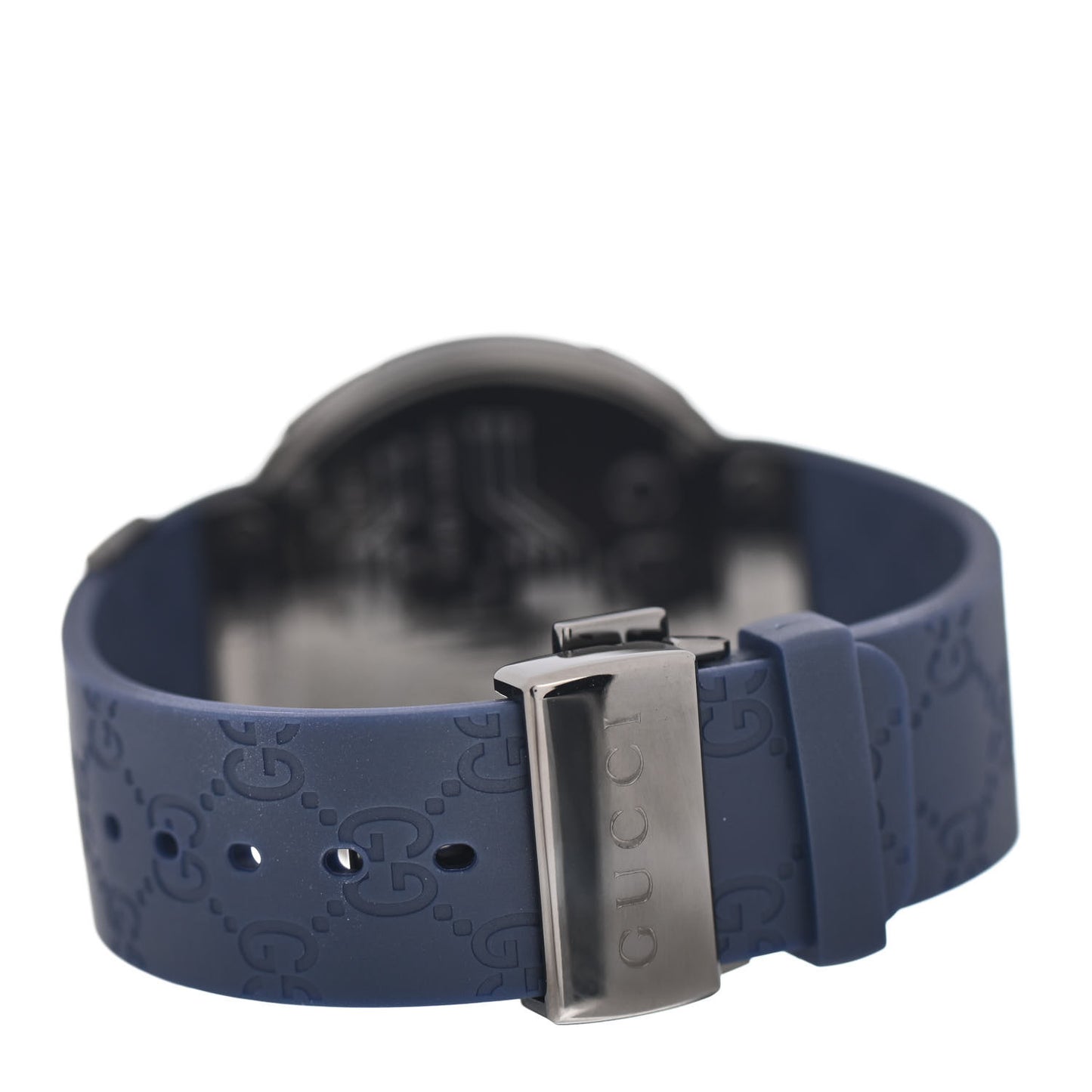 Stainless Steel Rubber 45mm Digital I-Gucci Watch