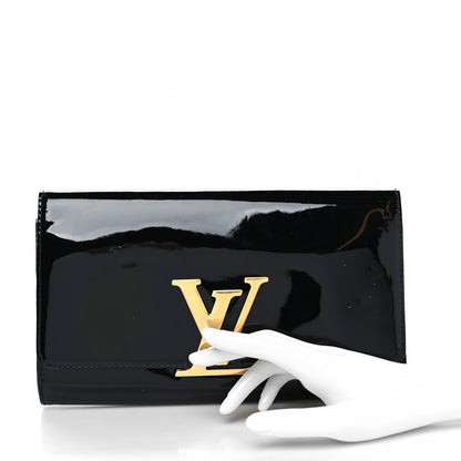 Louis Vuitton Patent Louise Clutch Black 2 of 12