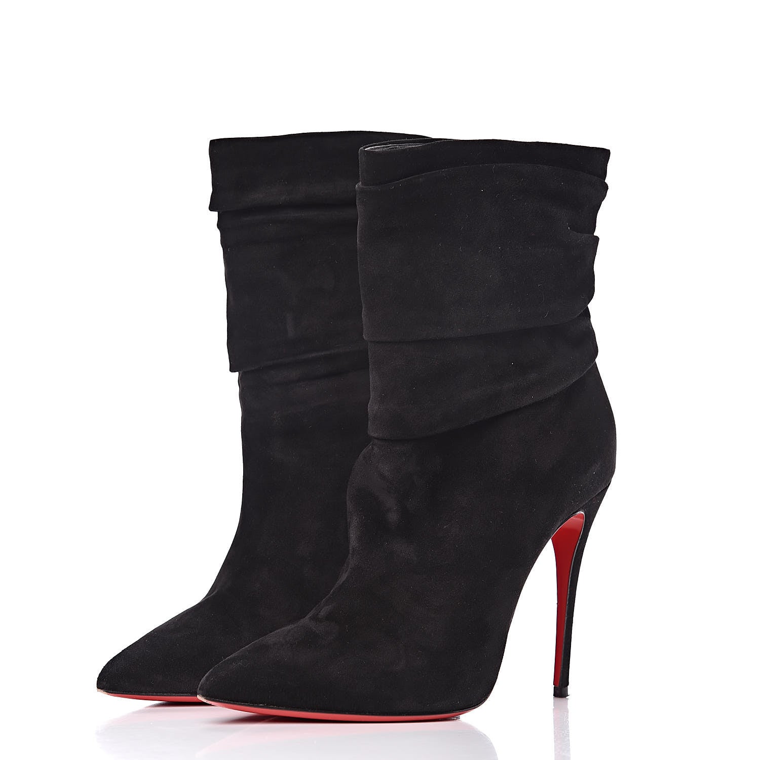 Christian Louboutin Veau Velours Ishtar 100 Booties 38.5 Black 3 of 11