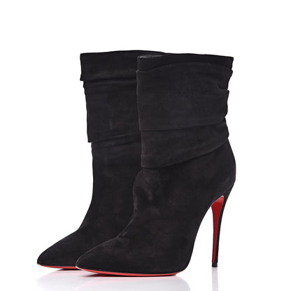 Christian Louboutin Veau Velours Ishtar 100 Booties 38.5 Black 3 of 11