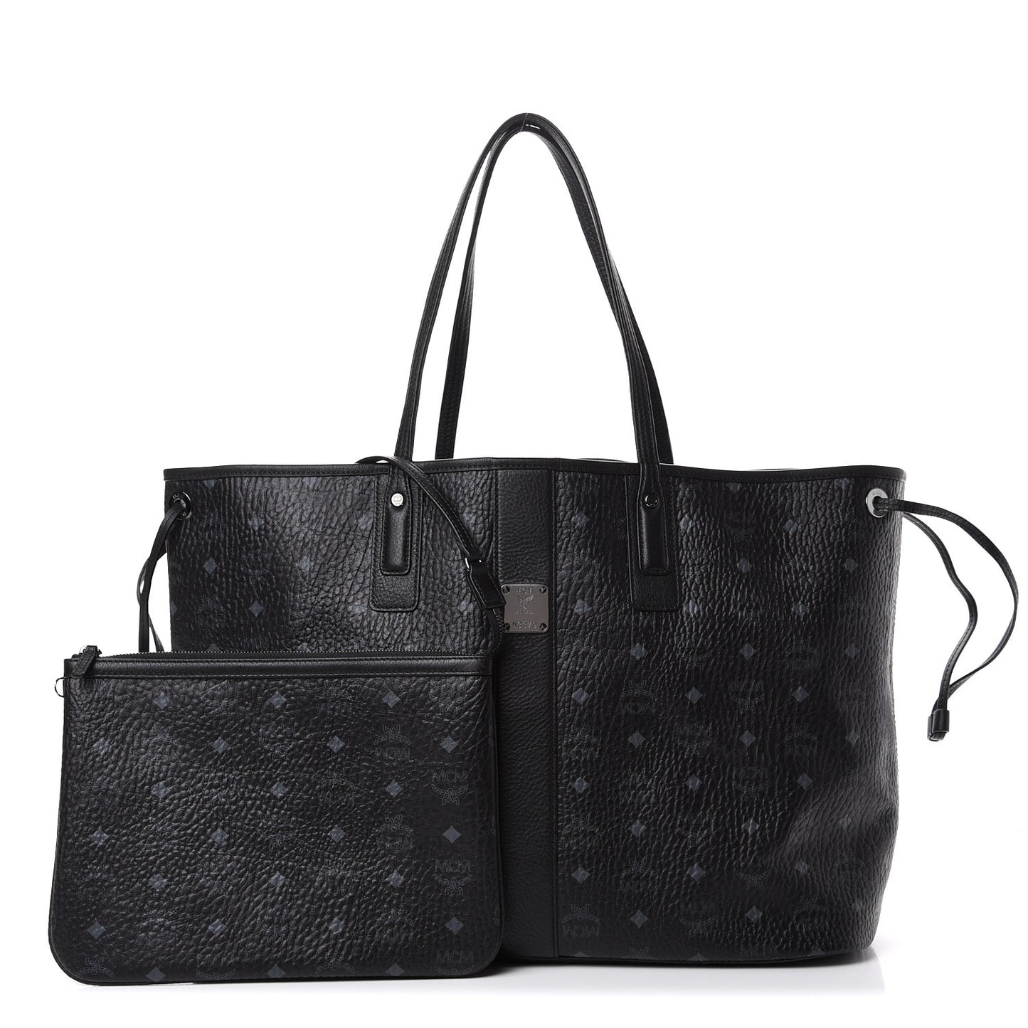 Visetos Large Liz Reversible Shopper Tote Black