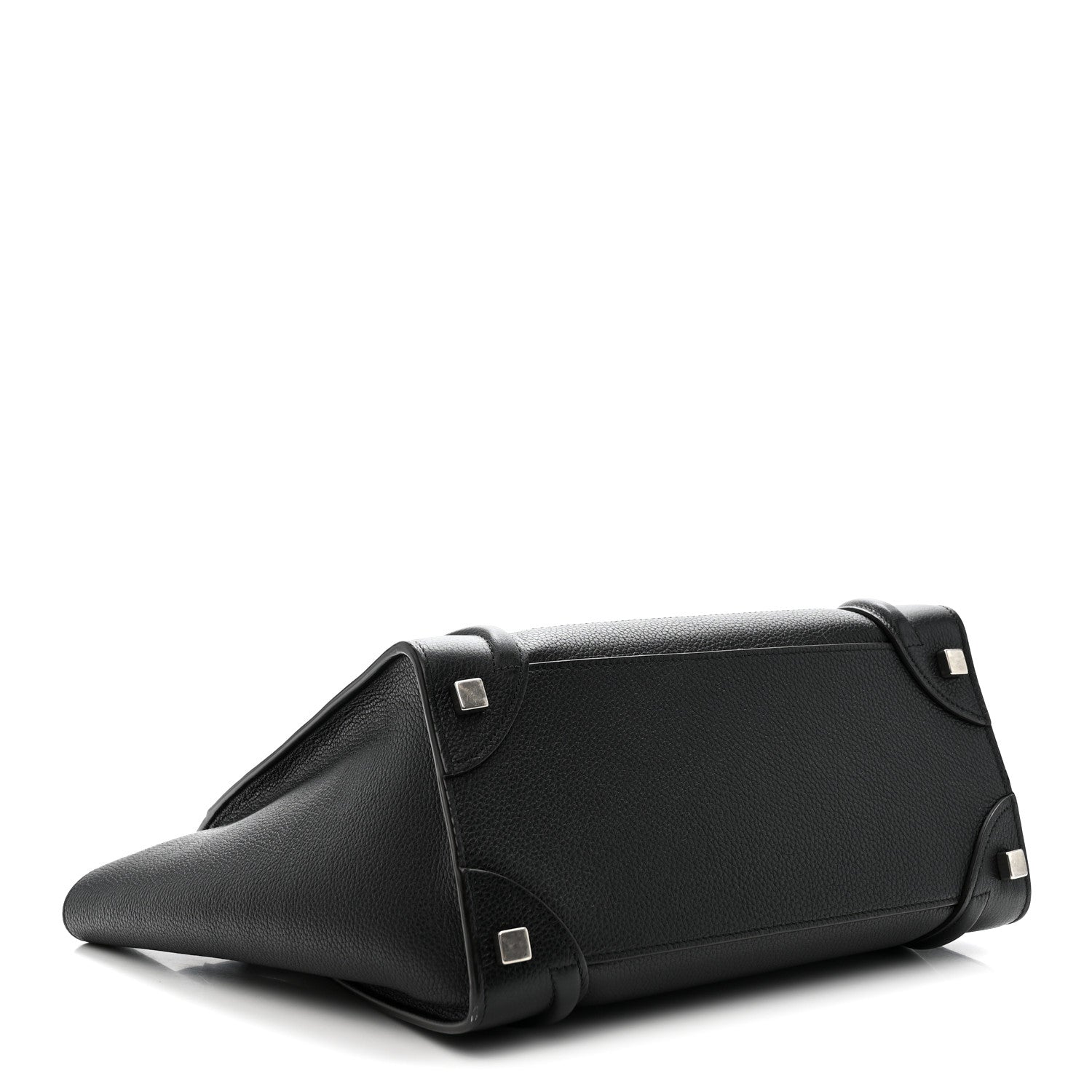 Celine Drummed Calfskin Micro Luggage Black 3 of 9