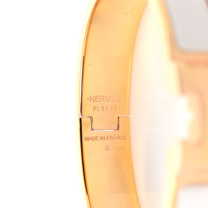 Hermes Enamel Narrow Clic Clac H Bracelet PM White 4 of 5
