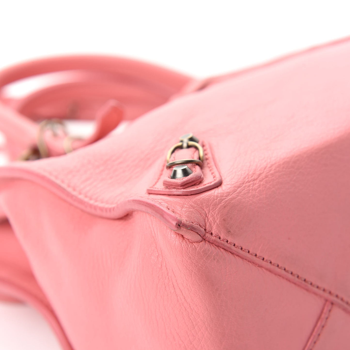 Veau Souple Papier Mini A4 Tote Rose Flamingo