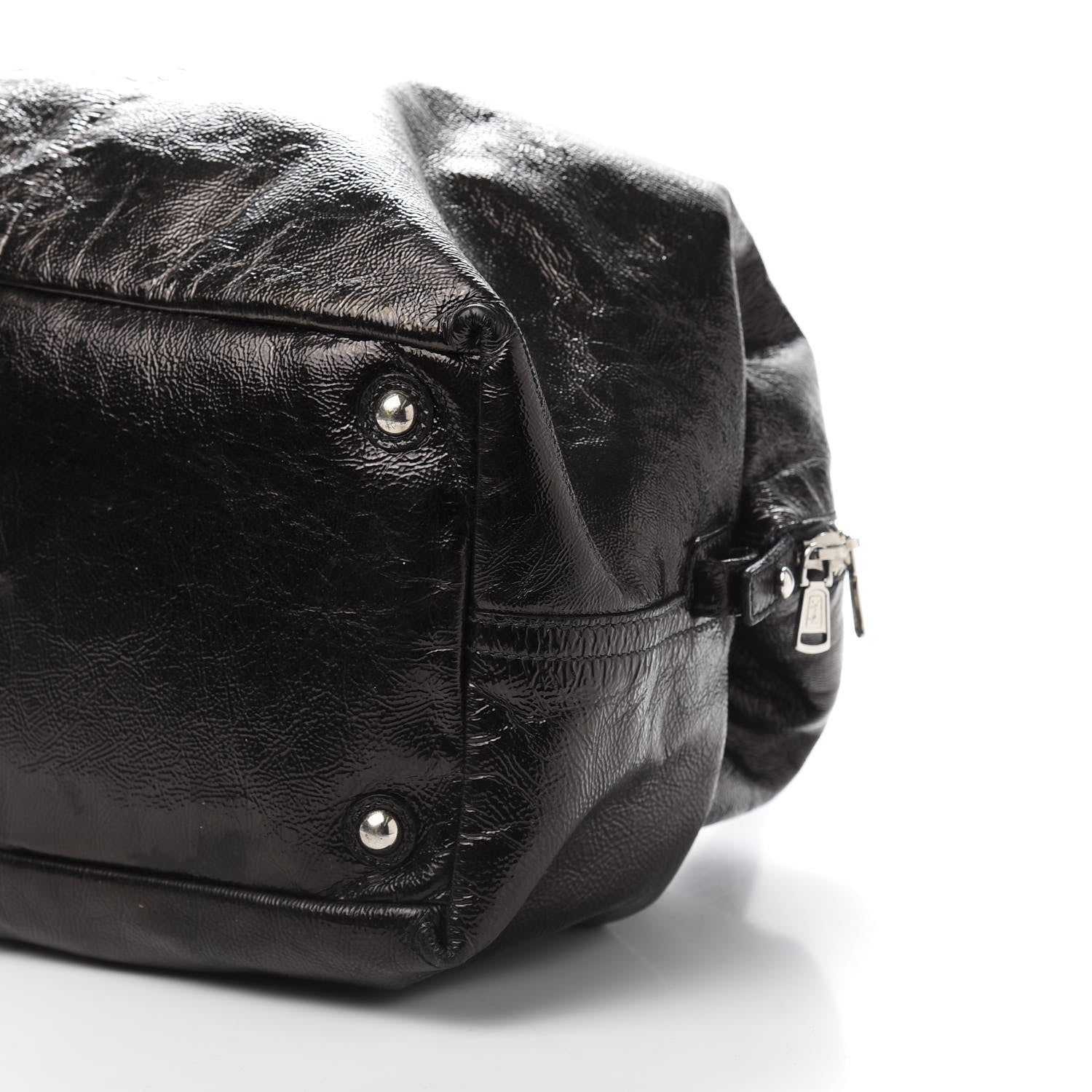 Saint Laurent Textured Patent Easy Y Bag Black 10 of 18