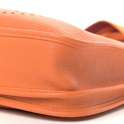 Hermes Taurillon Clemence Amazone Evelyne III PM Orange 16 of 18