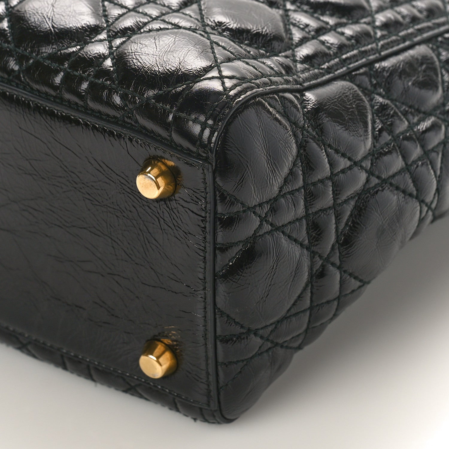 Christian Dior Grained Calfskin Cannage Large Supple Lady Dior Black 8 of 9
