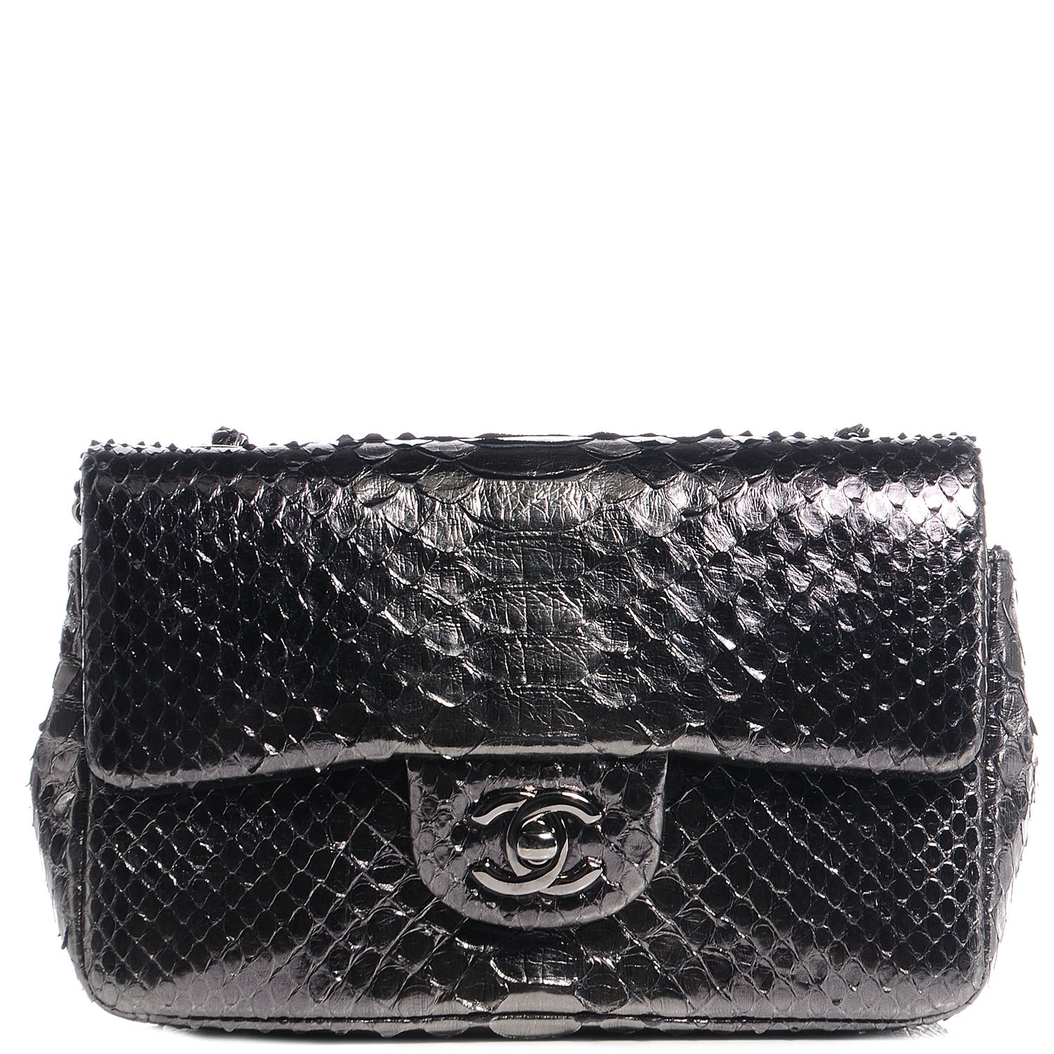 Chanel Metallic Python Mini Rectangular Flap Bag 79064 – FASHIONPHILE