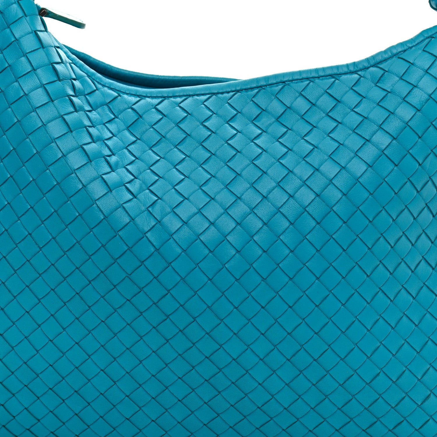 Bottega Veneta Nappa Intrecciato Large Veneta Hobo Turquoise 8 of 10