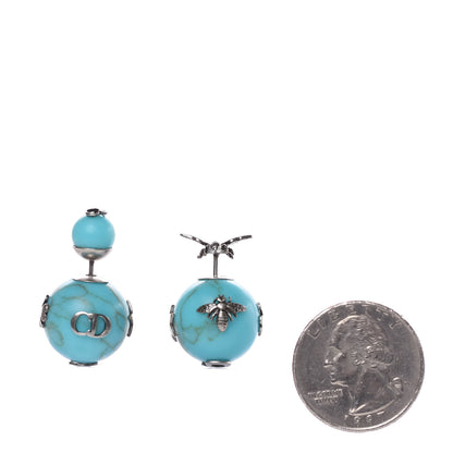 Christian Dior Mise En Dior Tribal Earrings Turquoise 2 of 5