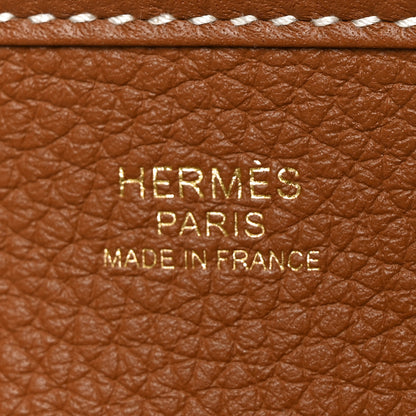 Hermes Taurillon Clemence Evelyne III PM Gold 6 of 10