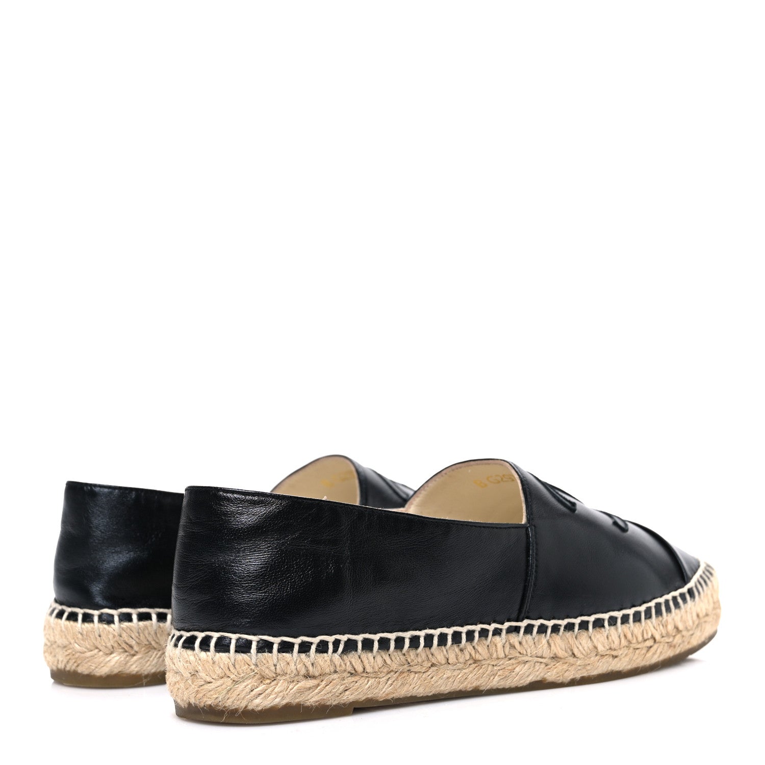 Chanel Lambskin CC Espadrilles 37 Black 5 of 11
