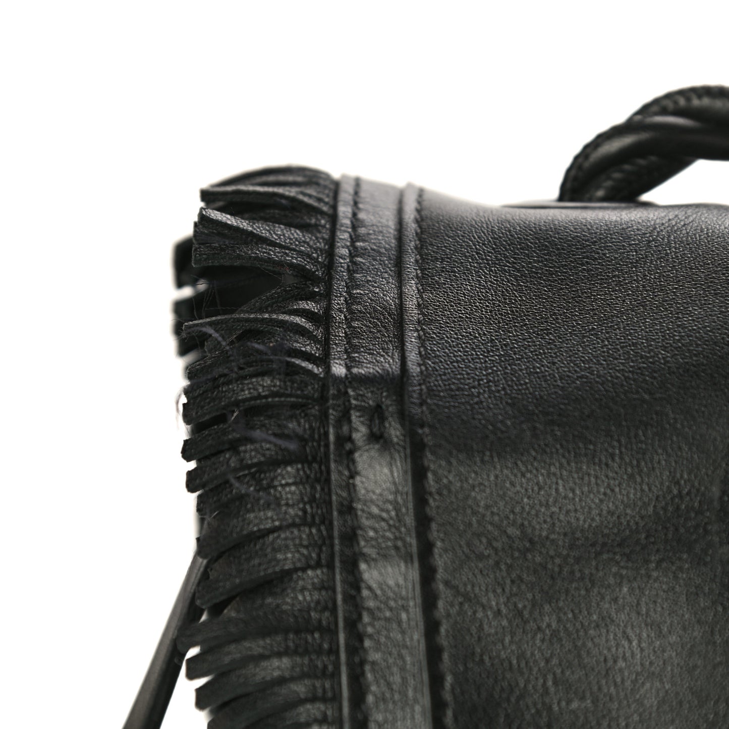 Calfskin The Rope Crossbody Bag Black