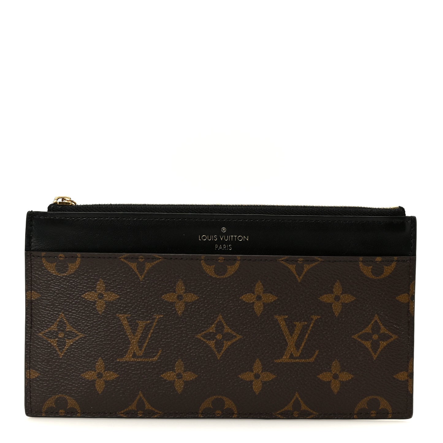 Monogram Slim Purse Black