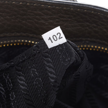 Prada Vitello Daino Messenger Bag Militare 7 of 12