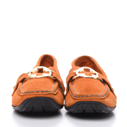 Louis Vuitton Suede Loafers 7 Orange 2 of 12