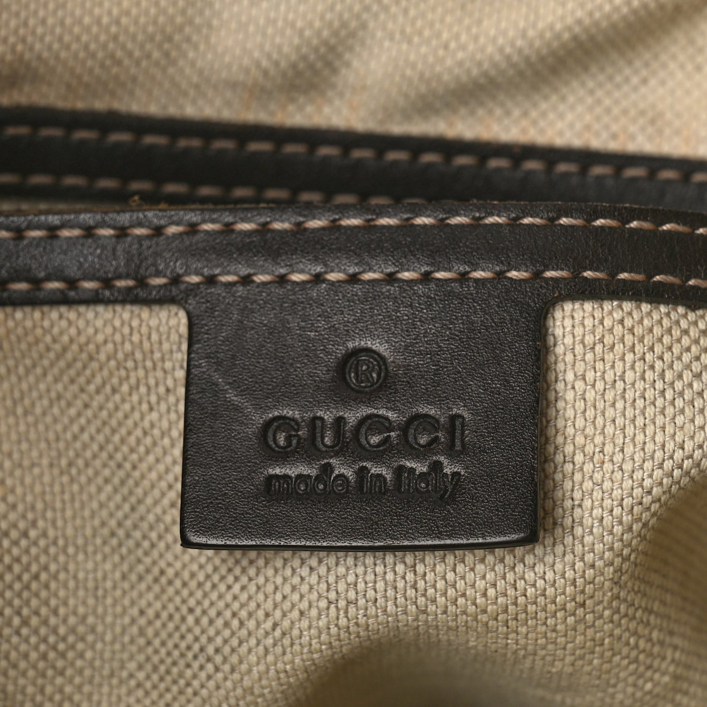 GG Supreme Monogram Selleria Calfskin Small Flat Side Zip Messenger Bag Beige Ebony Cocoa Dark Chocolate