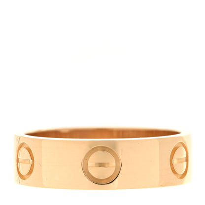 Cartier 18K Yellow Gold 5.5mm LOVE Ring 53 6.5 3 of 5