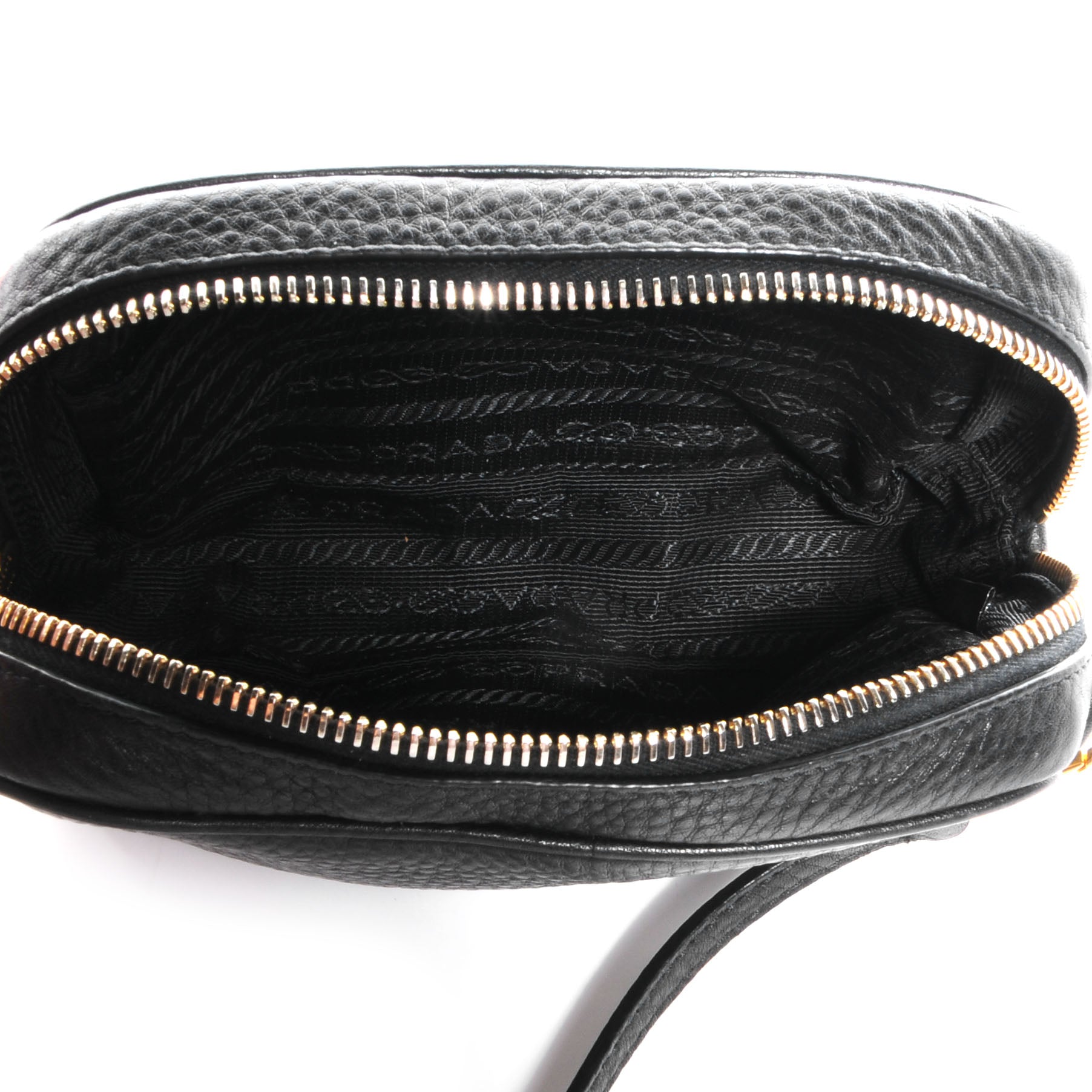 Prada Vitello Daino Mini Camera Crossbody Bag Black 5 of 11