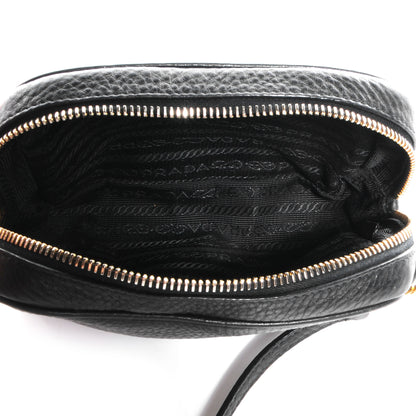 Prada Vitello Daino Mini Camera Crossbody Bag Black 5 of 11