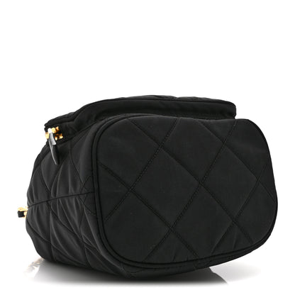 Prada Re-Nylon Saffiano Stitched Duet Bucket Bag Black 4 of 11