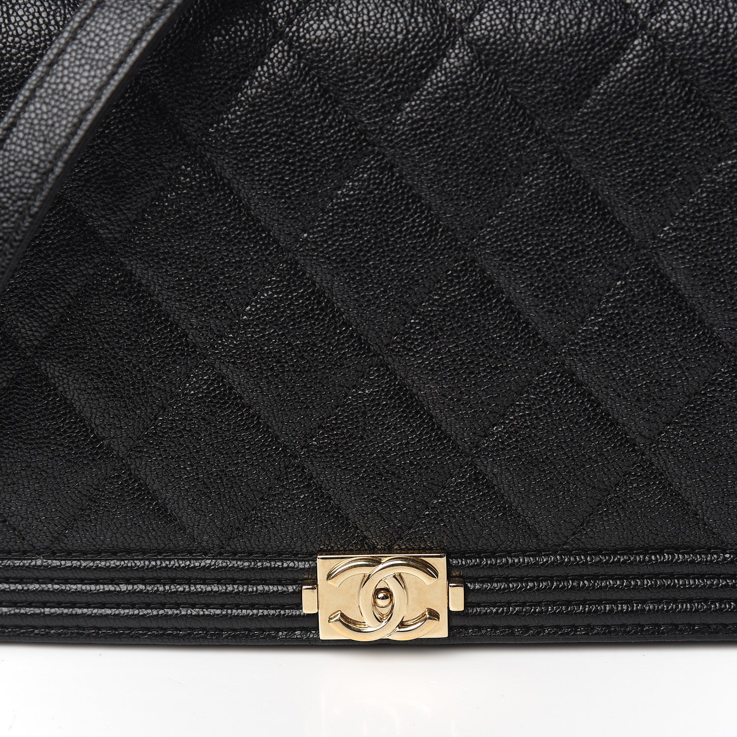 Chanel Caviar Quilted Boy Wallet On Chain WOC Black 13 of 13