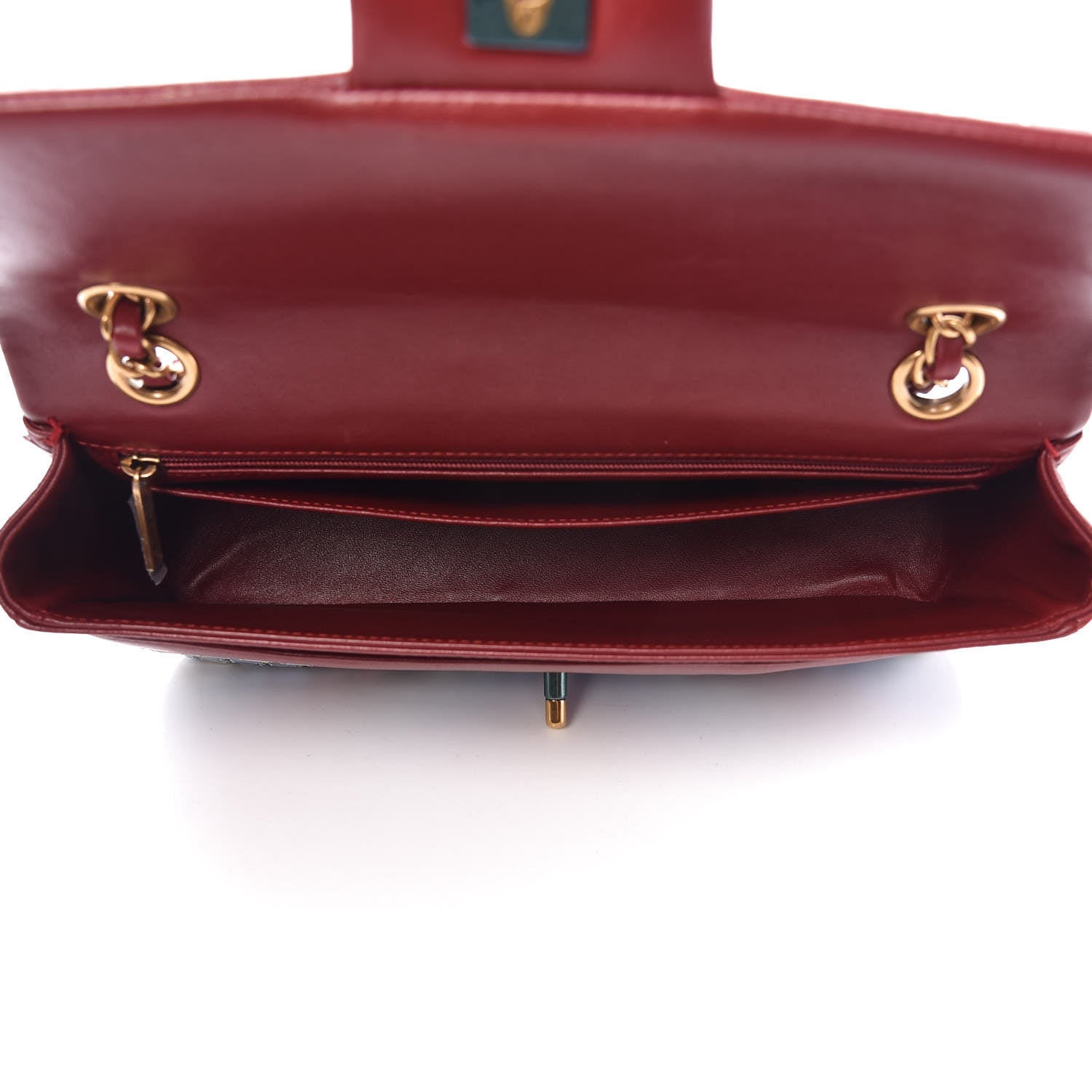 Chanel Lambskin Mosaic Medium Flap Red Multicolor 6 of 14