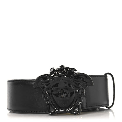 Versace Calfskin Tonal 3cm La Medusa Belt 85 34 Black 1 of 7