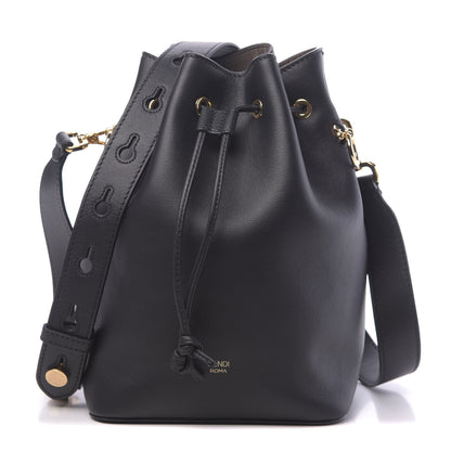 Fendi Vitello Grace Matte F is Fendi Grande Mon Tresor Bucket Bag Black 1 of 10