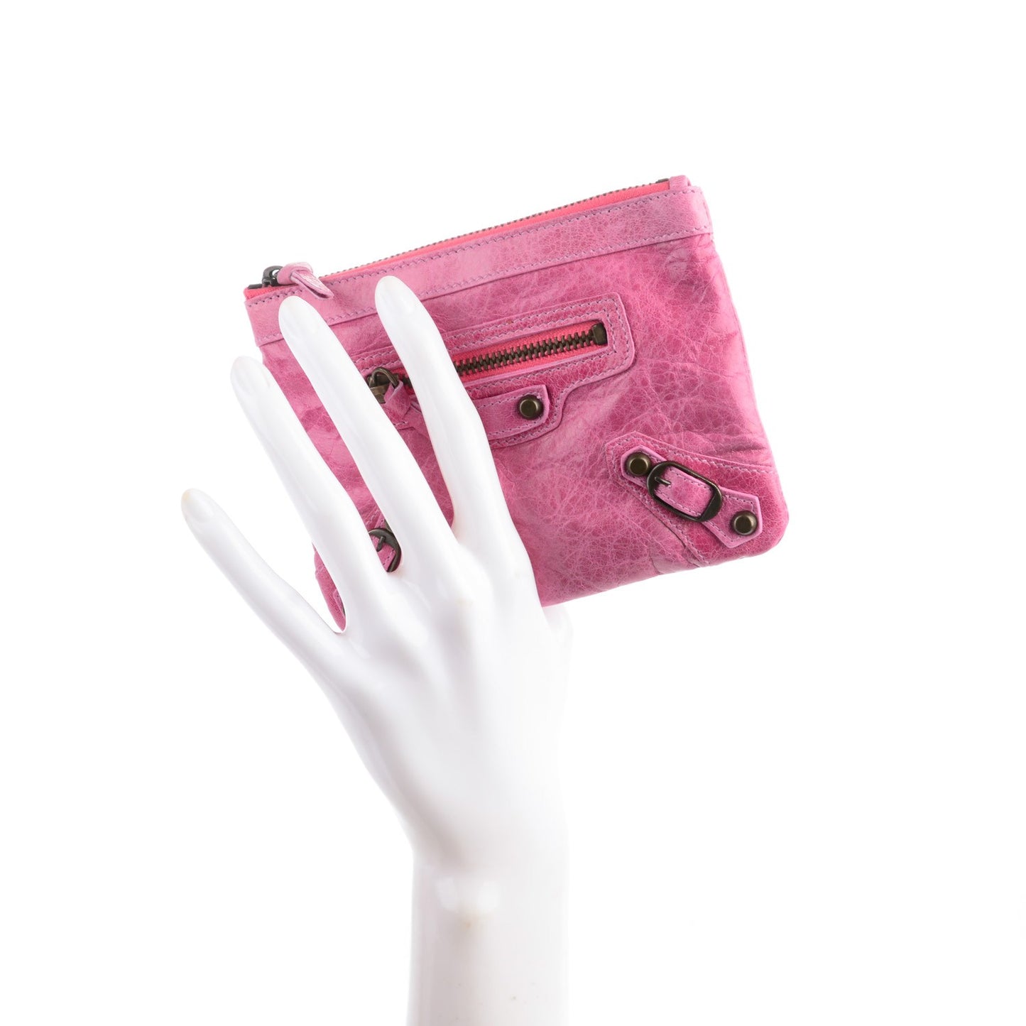 Agneau Classic Hardware M Porte-Monnaie Coin Purse bubblegum