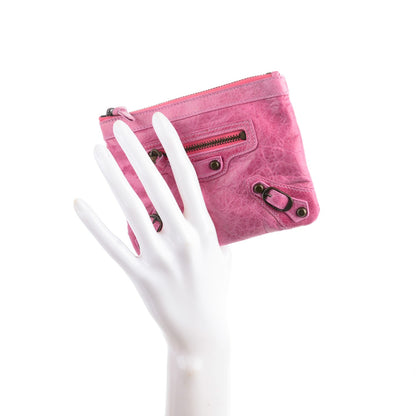 Balenciaga Agneau Classic Hardware M Porte-Monnaie Coin Purse bubblegum 2 of 7