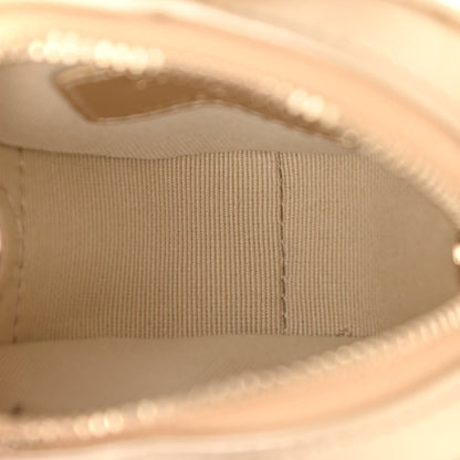 Chanel Metallic Lambskin Quilted CC In Love Heart Coin Purse With Chain Gold 5 of 11