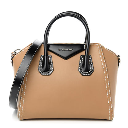 Givenchy Calfskin Small Topstitch Bi-Color Antigona Beige Black 1 of 10