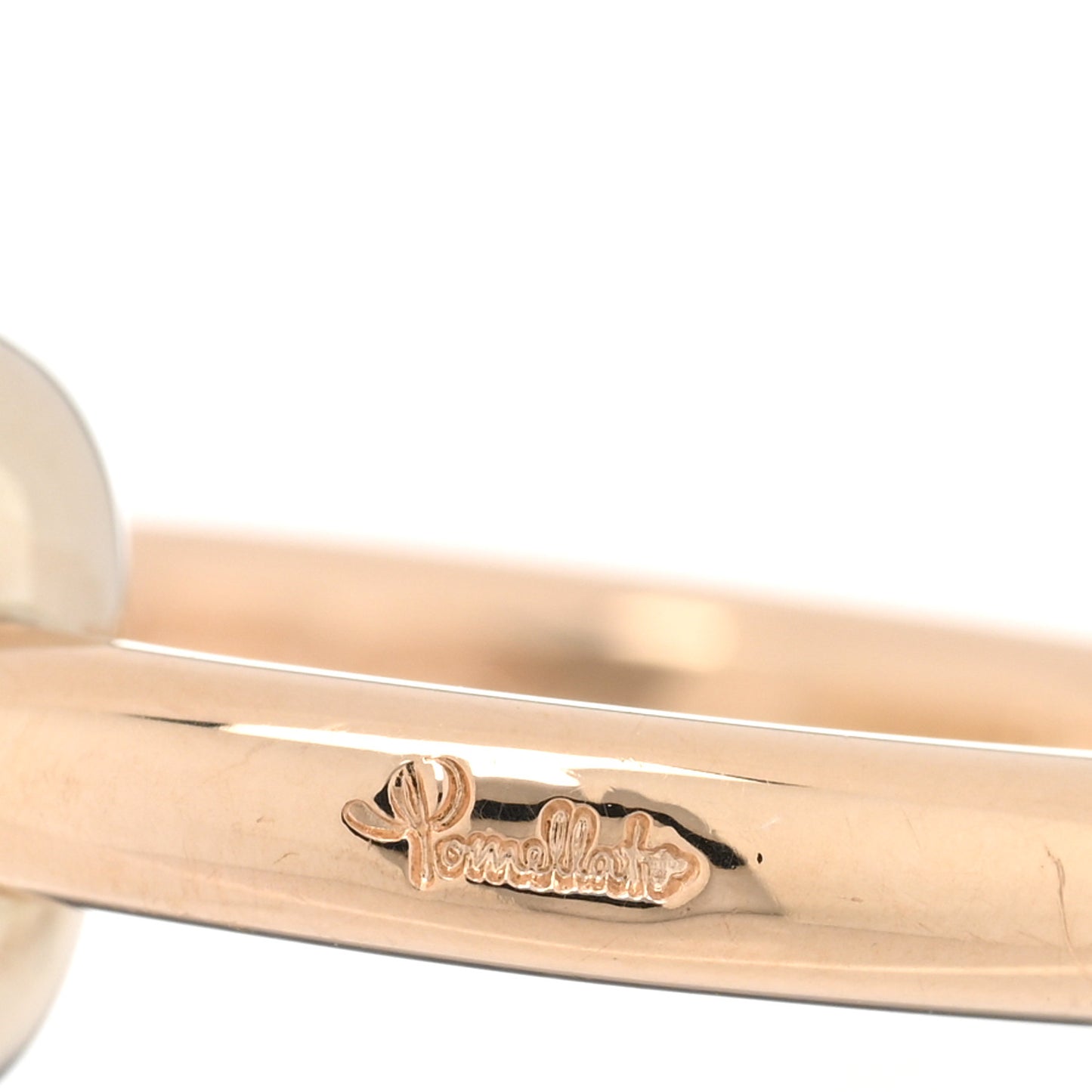 18K Rose White Gold Lemon Quartz Chrysoprase Classic Nudo Gele Ring 52 6