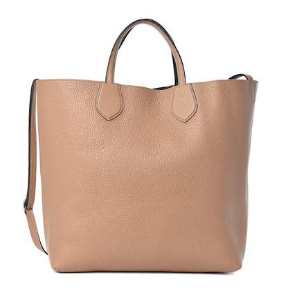 Gucci Cellarius Calfskin Bi-Color Medium Ramble Reversible Tote Black Camelia 1 of 16