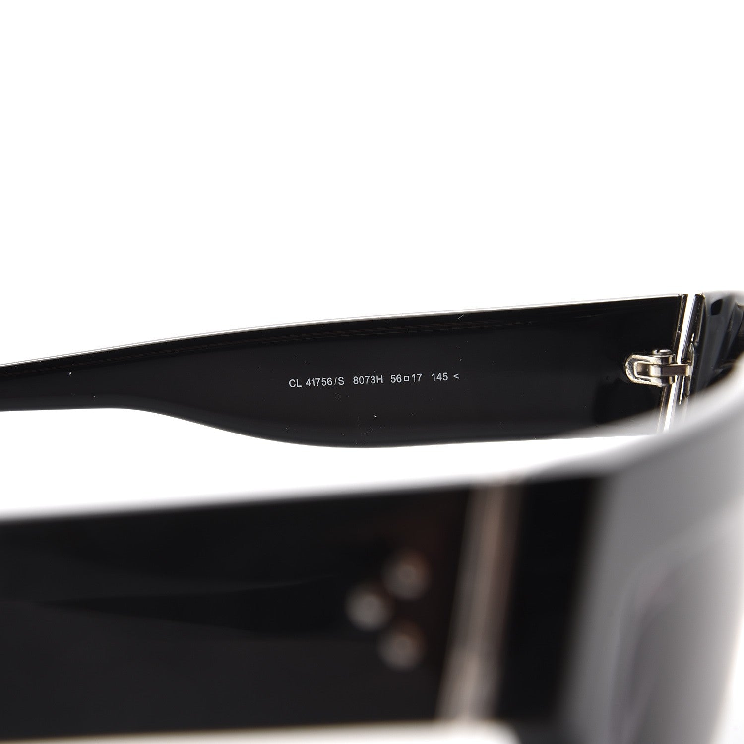 Celine Polarized ZZ Top Sunglasses CL 41756/S Black 6 of 6
