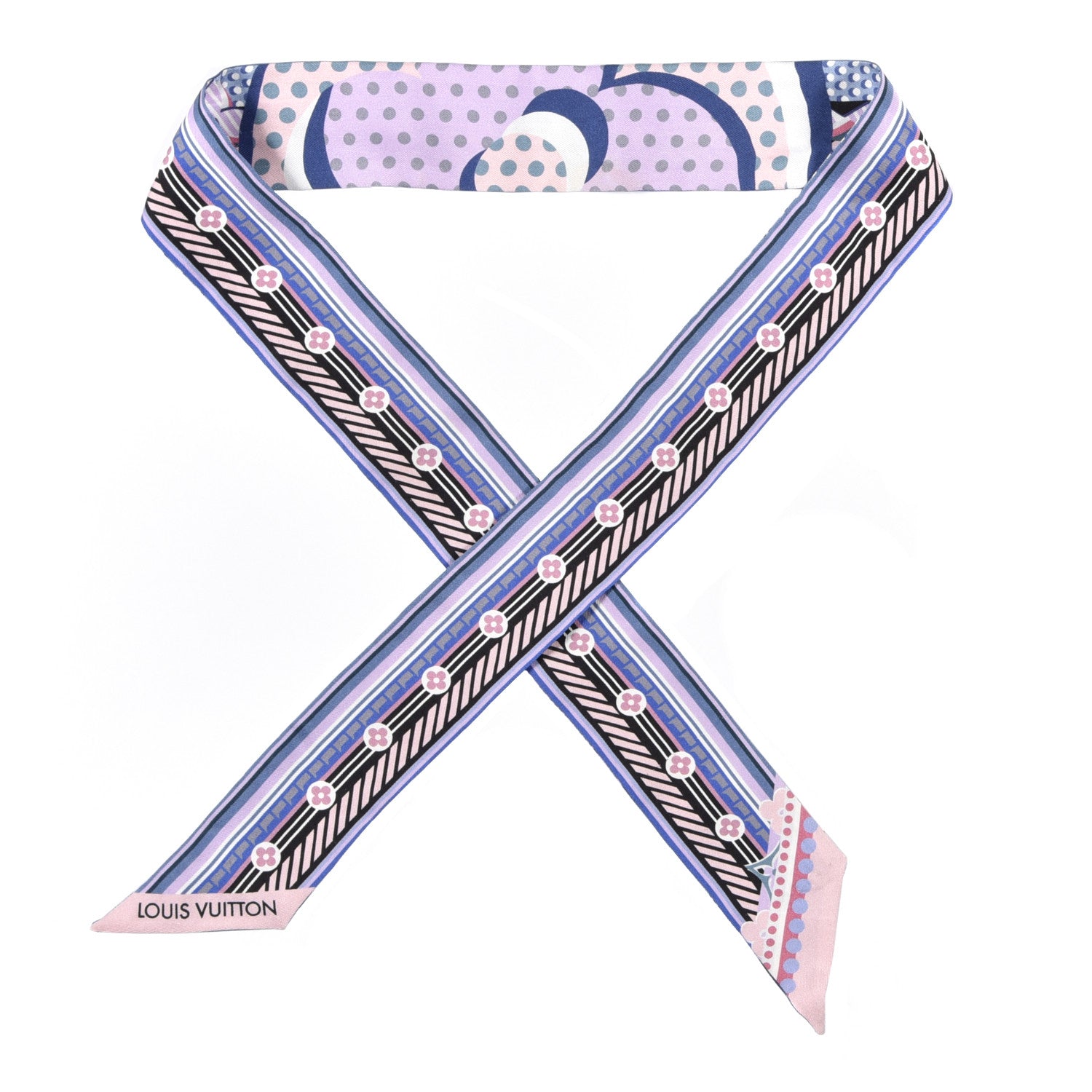 Louis Vuitton Silk Pop Monogram BB Bandeau Bleuet 1 of 4